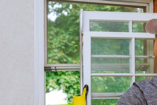 Interior window cleaning work by Irma Cleaning in Hanford, California